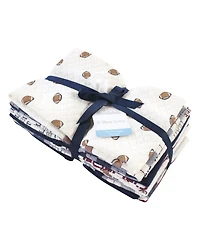 Hudson Baby Boys Quilted Burp Cloth