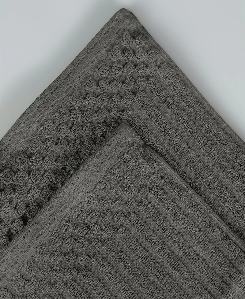 Superior Soho Checkered Border Cotton 6 Piece Towel Set