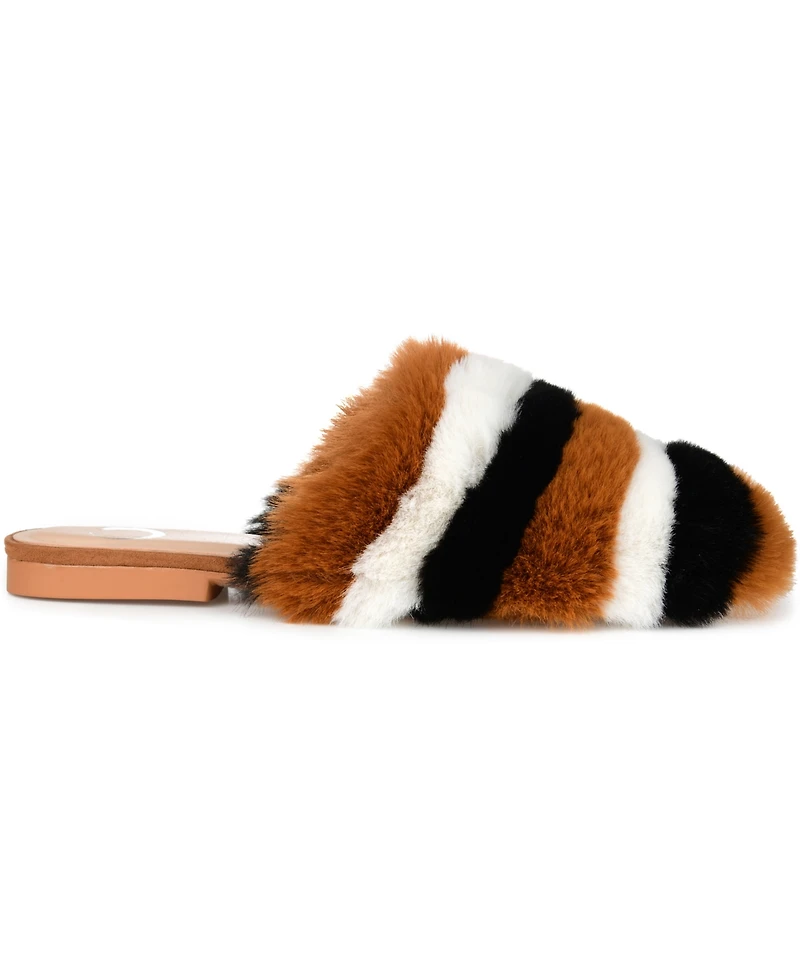 Journee Collection Women's Faux Fur Evelin Mule