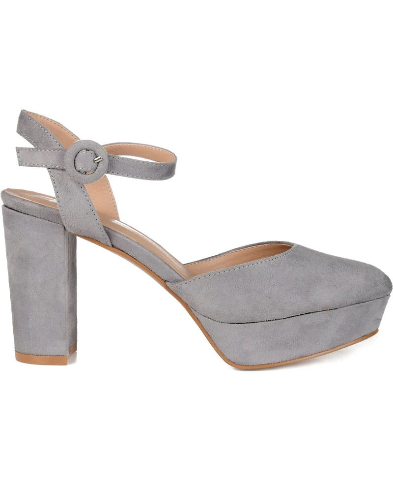 Journee Collection Women's Roslynn Platform Block Heel Dress Pumps