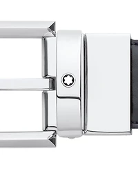 Montblanc Men's Black & Brown Reversible Leather Belt