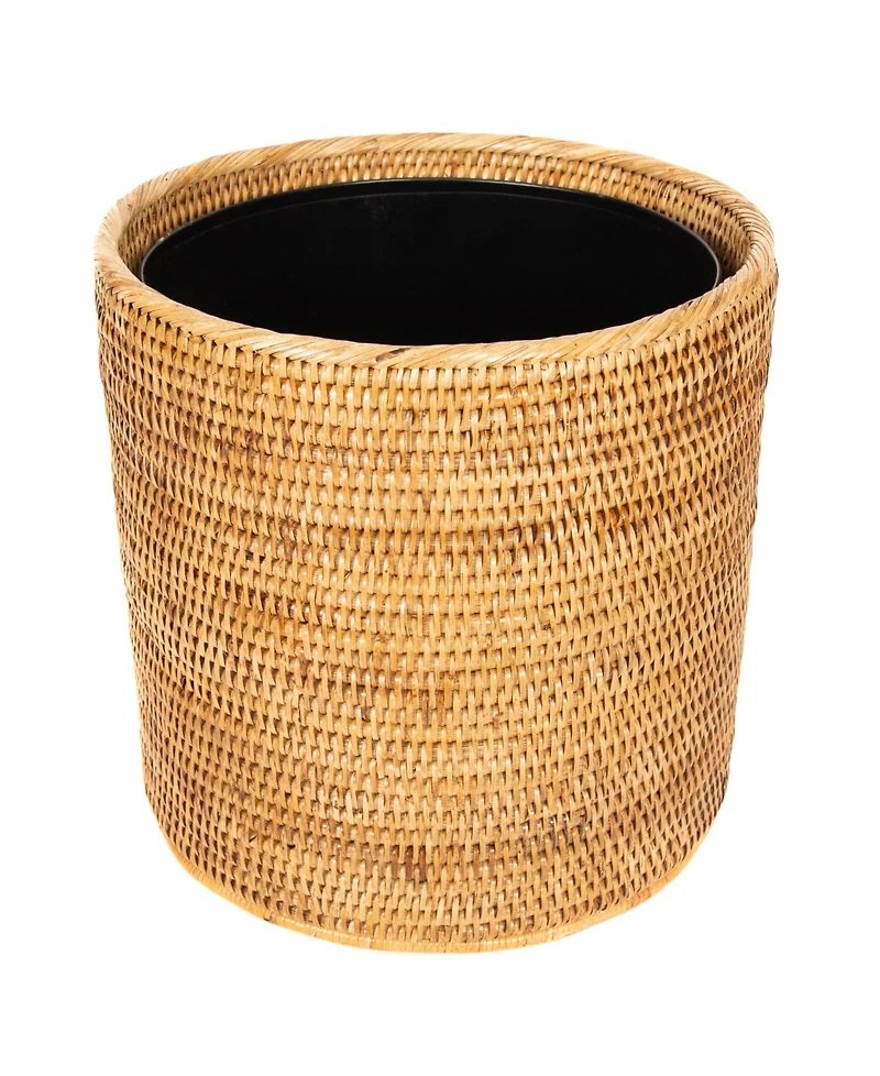 Artifacts Rattan Round Waste Basket