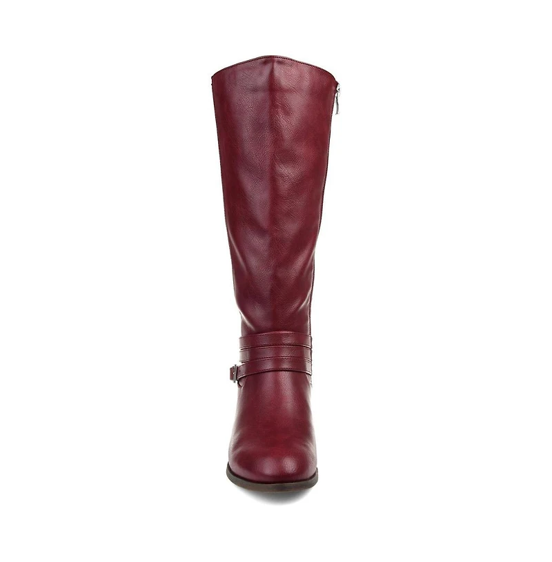 Journee Collection Women's Ivie Extra Wide Calf Knee High Riding Boots