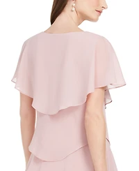 Sl Fashions Tiered Rhinestone Capelet Dress