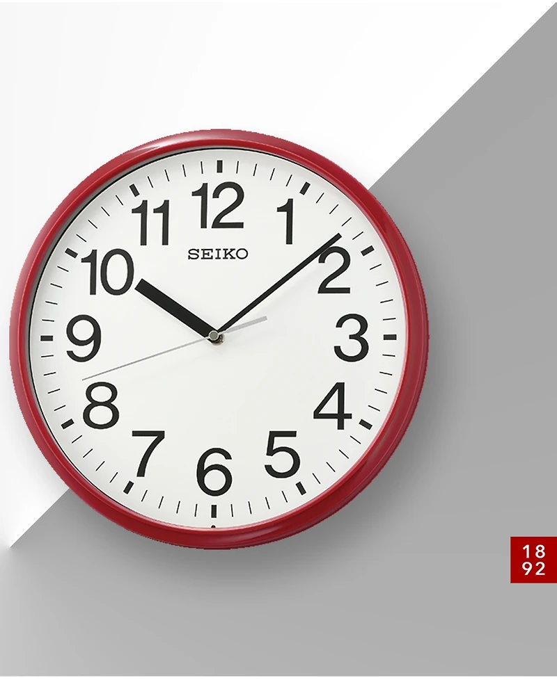 Seiko Classic Red Office Clock