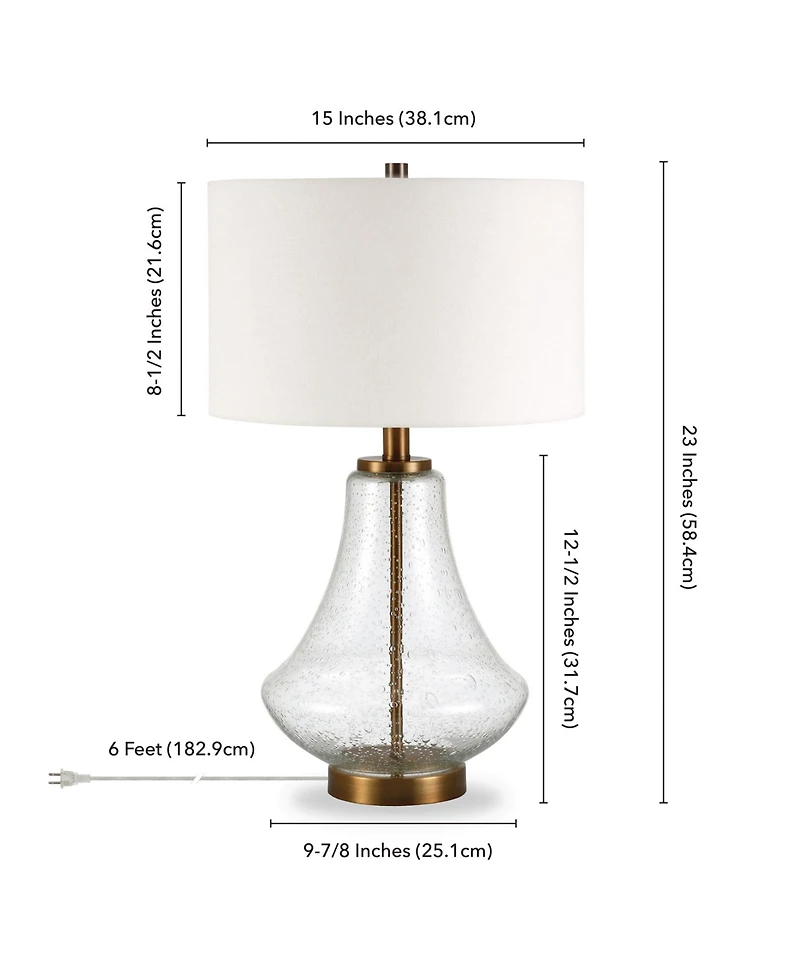 Lagos Table Lamp with Flax Shade
