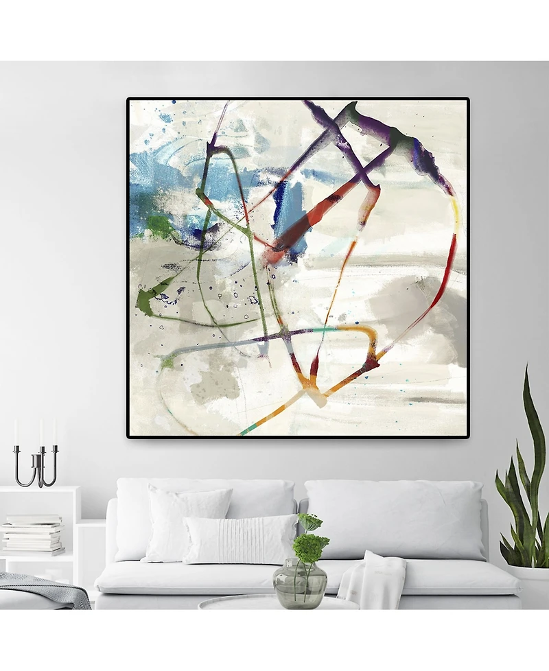 Giant Art Playful Intent Ii Oversized Framed Canvas, 45" x 45"