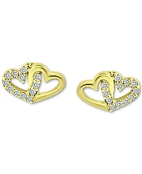 Giani Bernini Cubic Zirconia Intertwined Hearts Stud Earrings, Created for Macy's