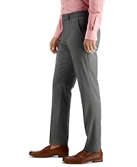 Perry Ellis Portfolio Men's Slim-Fit Non-Iron Performance Stretch Heathered Dress Pants