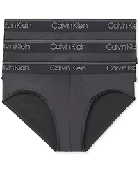 Calvin Klein Men's 3-Pack Microfiber Stretch Low-Rise Briefs Underwear
