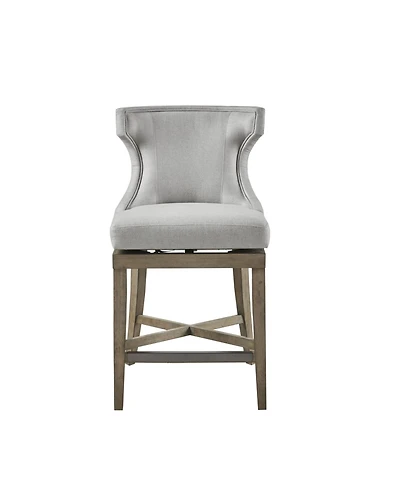 Madison Park Carson 25.25" High Counter Stool with Swivel Seat