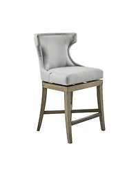 Madison Park Carson 25.25" High Counter Stool with Swivel Seat