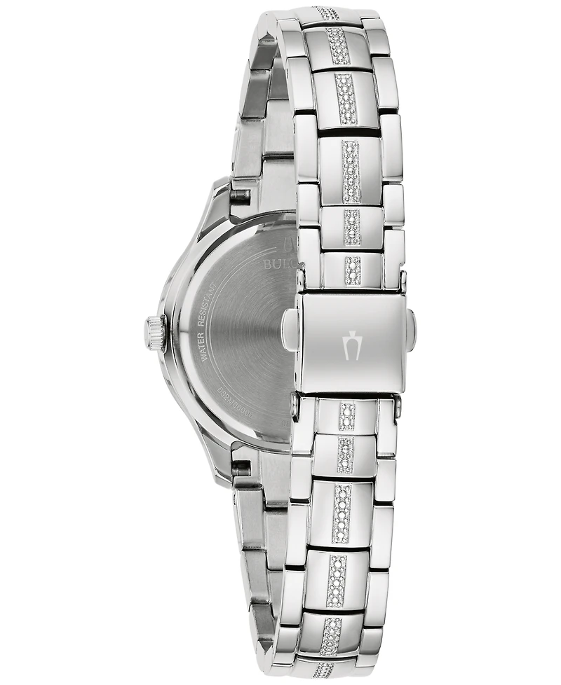 Bulova Women's Phantom Crystal Stainless Steel Bracelet Watch 31mm