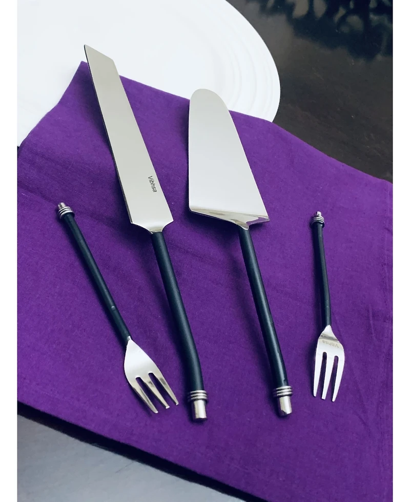 Vibhsa Cake Knife, Cake Forks and Server 8 Piece Set