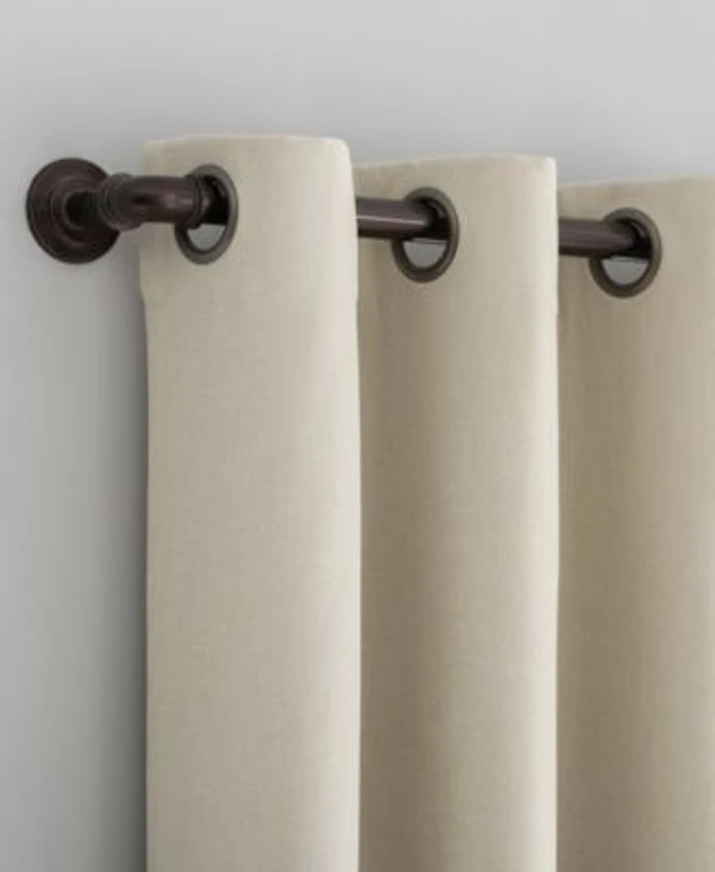 Sun Zero Tresello Tonal Texture Draft Shield Fleece Insulated 100 Blackout Grommet Curtain Panel Collection