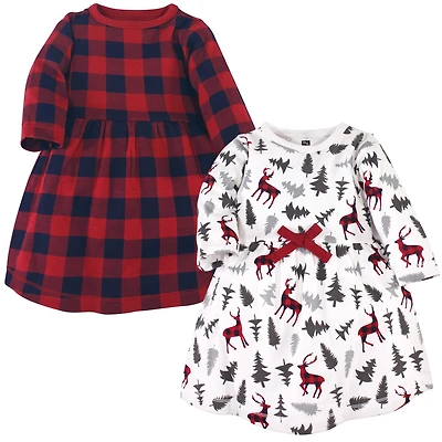 Hudson Baby Toddler Girls Hudson Cotton Dresses, Be Mine Valentine 2pck