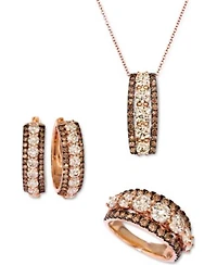Le Vian Chocolate Diamond Nude Diamond Triple Row Jewelry Collection