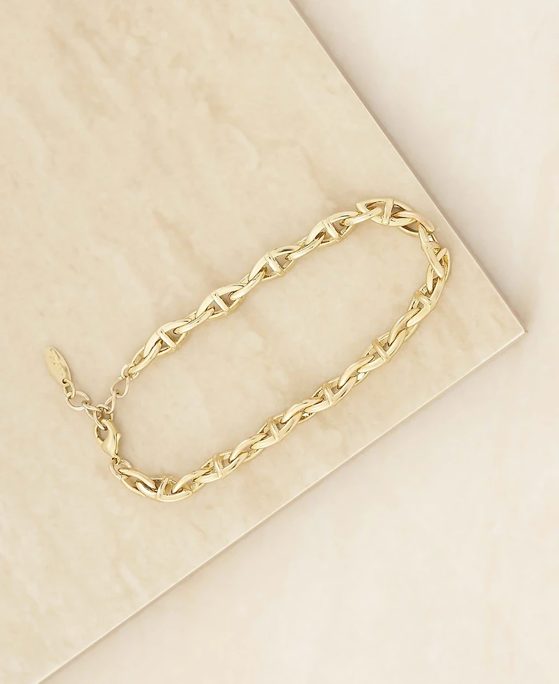 Ettika Fancy Gold Plated Chain Link Anklet