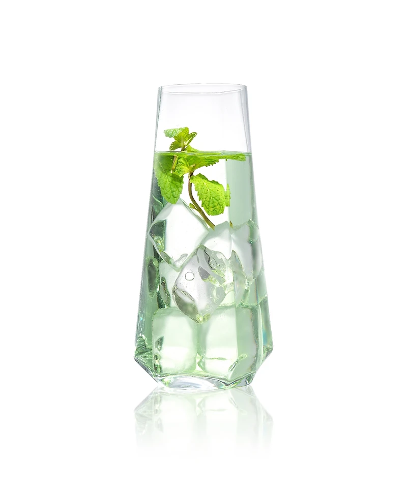 JoyJolt Infiniti Highball Glasses - Set of 4