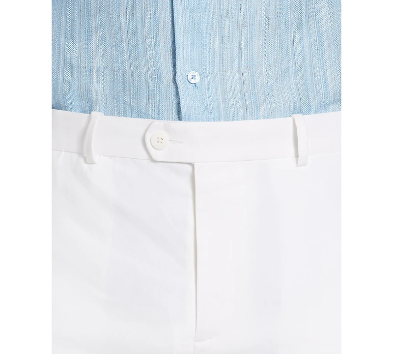 Cubavera Men's Flat Front 9" Linen Blend Shorts