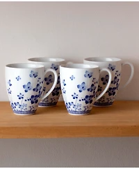 Noritake Bloomington Road 4.75" Set of 4 Mugs, Service for