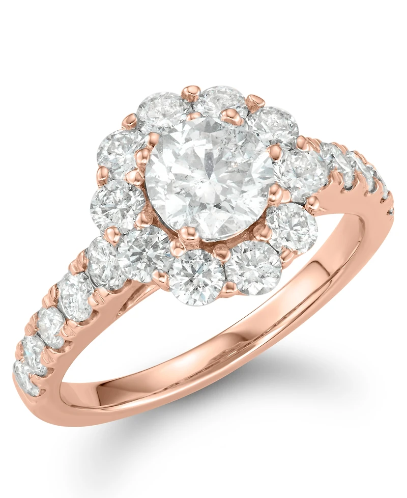 Certified Diamond Bridal Set (3 ct. t.w.) 18k White, Yellow and Rose Gold