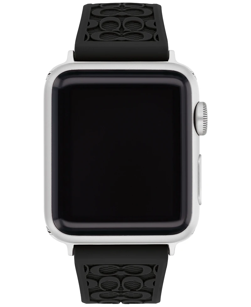 Coach Black Rubber 38/40/41mm Apple Watch Band