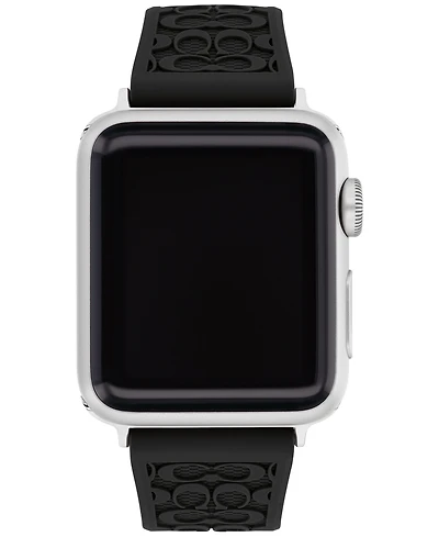 Coach Black Rubber 38/40/41mm Apple Watch Band