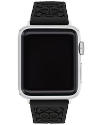 Coach Black Rubber 38/40/41mm Apple Watch Band