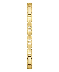 Womens Petite Gold-Tone Stainless Steel Glitz Bangle Watch 22mm