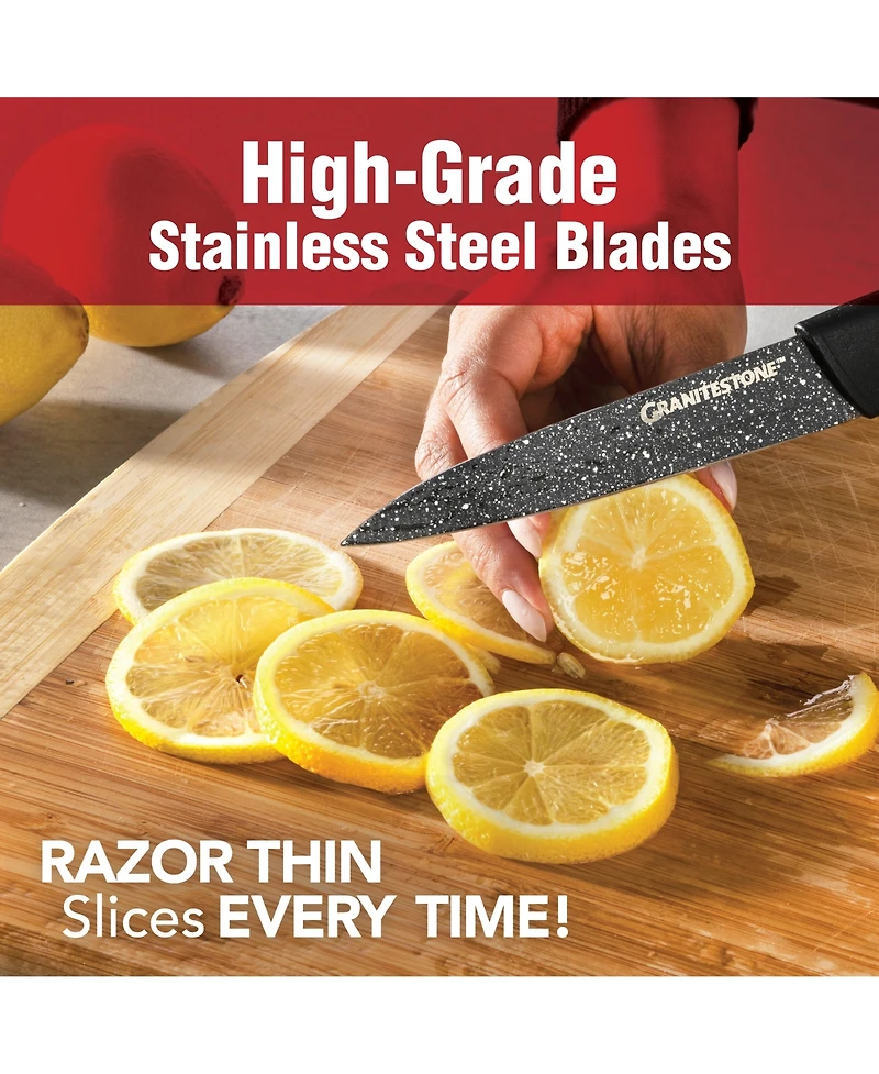 GraniteStone Nutri Blade 6-Pc. Knife Set