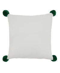 Saro Lifestyle Merry Christmas Design Decorative Pillow, 12" x 12"
