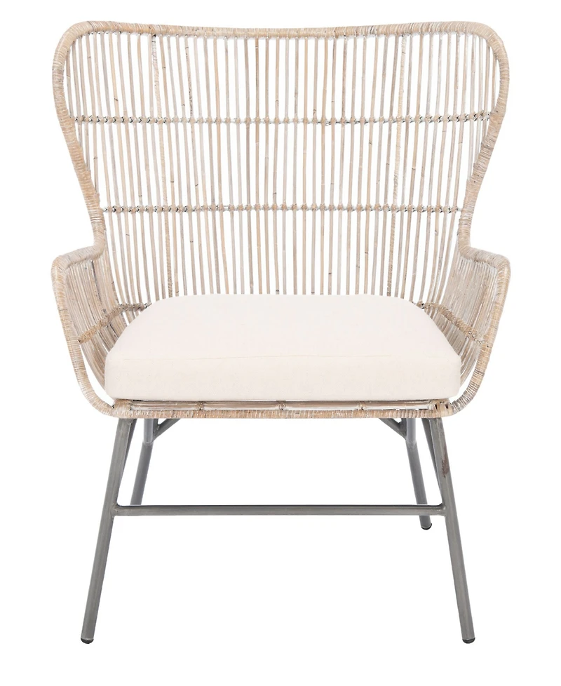Lenu Rattan Accent Chair with Cushion