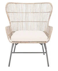 Lenu Rattan Accent Chair with Cushion