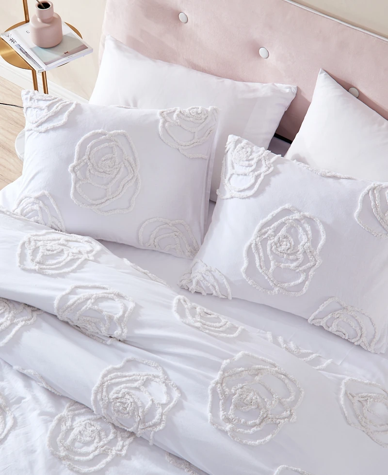 Betsey Johnson Rambling Rose 4-Pc Duvet Cover Set, Full/Queen