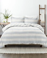 ienjoy Home Distressed Stripe Reversible -Pc. Comforter Set