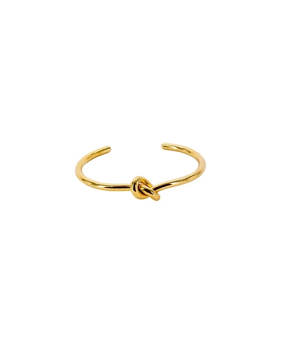 Oma The Label Philo Knot Bangle in 18K Gold-Plated Brass