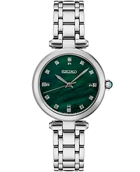 Seiko Women's Diamond (1/8 ct. t.w.) Stainless Steel Bracelet Watch 30mm