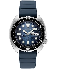 Seiko Men's Automatic Prospex Diver Dark Blue Silicone Strap Watch 45mm