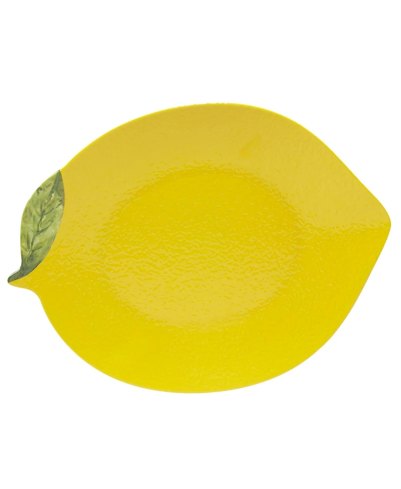Certified 3-d Lemon Melamine Serving Set