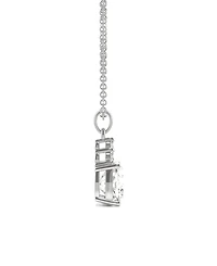Moissanite Cushion Pendant 1-3/4 ct. t.w. Diamond Equivalent in 14k White Gold