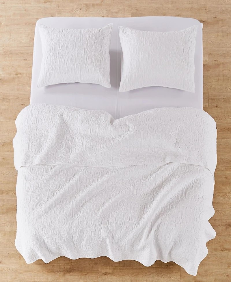 Levtex Sherbourne Quilted Stitch Quilt, Full/Queen
