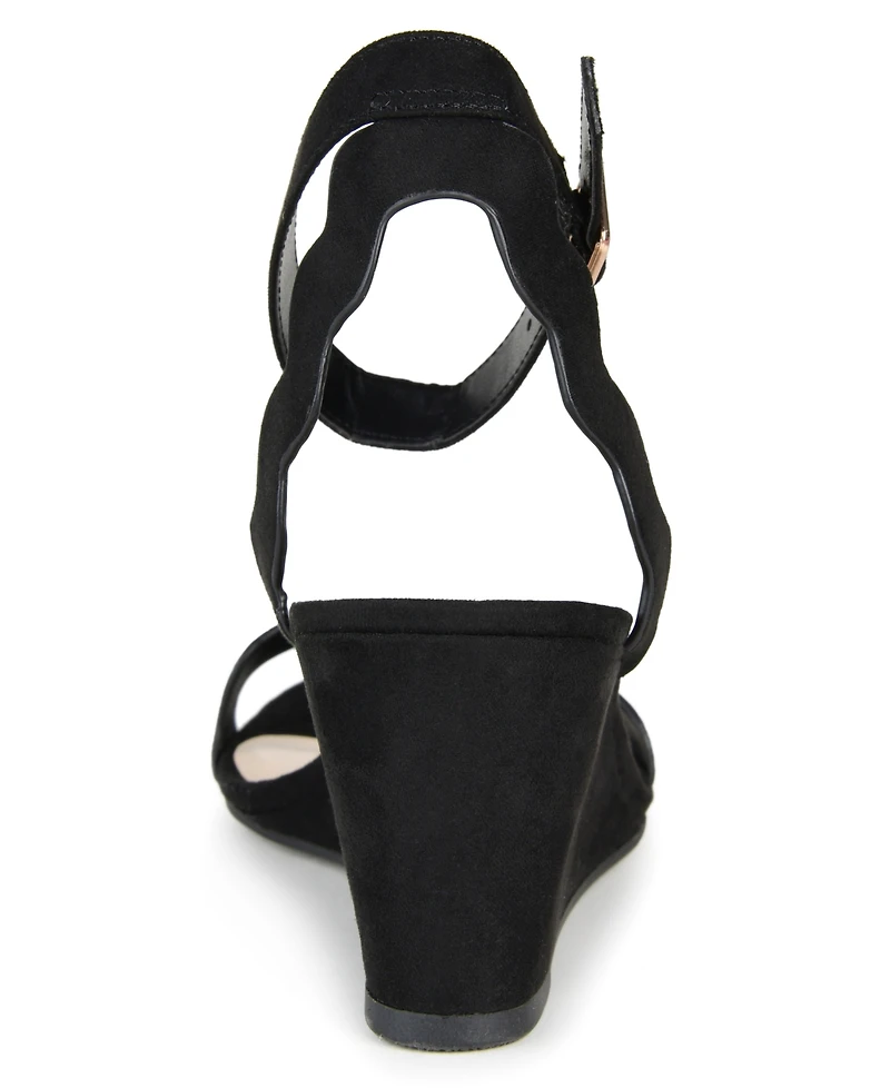 Journee Collection Women's Loucia Wedge Sandals