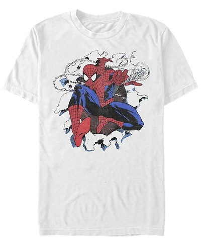 Fifth Sun Men's Spiderman Short Sleeve Crew T-shirt