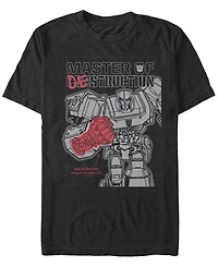 Men's Transformers Evergreen Destruction Short Sleeve Crew T-shirt