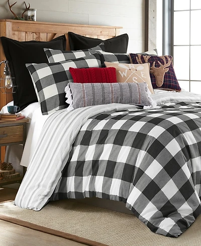 Levtex Camden Buffalo Check 3-Pc. Duvet Cover Set, Full/Queen