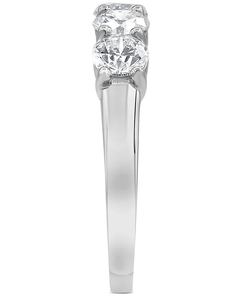 Diamond 5 Stone Band (1 1/2 ct. t.w.) 14k White Gold