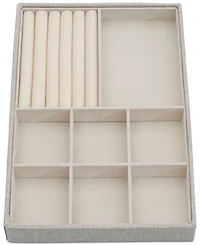 Household Essentials Stackable Jewelry Trays, Set of 3