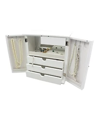 Pko Inc. Modern Mirrored Door Jewelry Box