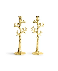 Michael Aram Tree of Life Candle Holder Set of 2 Gold